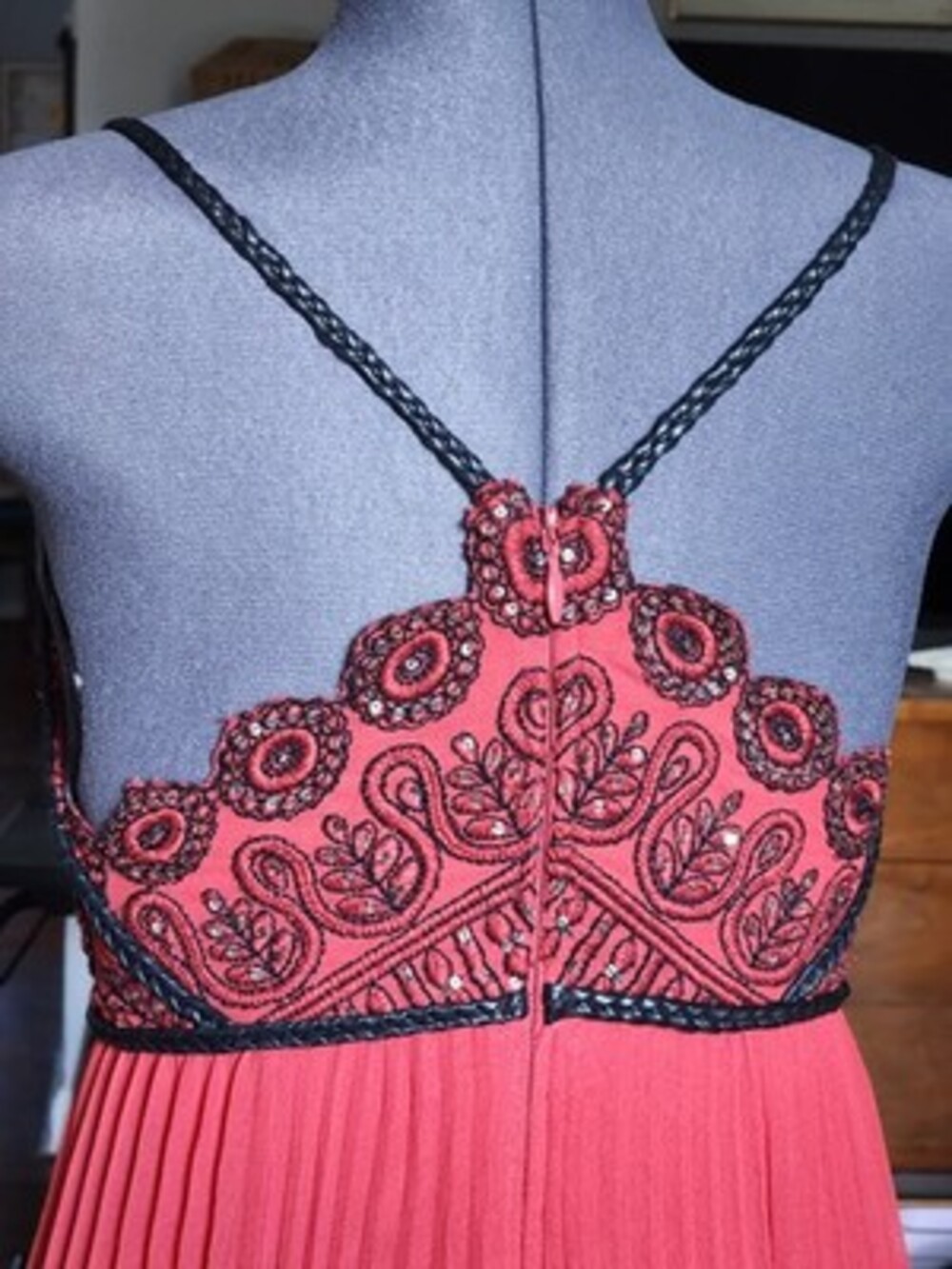 Formal Free People Belle Of The Ball Maxi Dress Gown Sz 2 - Picture 6 of 14